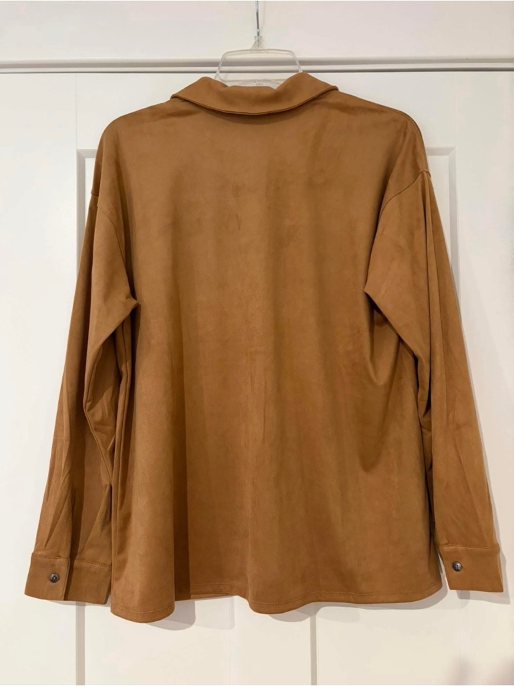 J JILL FAUX SUEDE BUTTON FRONT BLOUSE SIZE MEDIUM NWT! - Picture 5 of 5